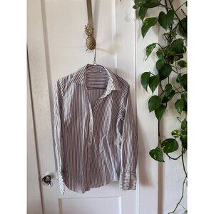 Calvin Klein women’s size medium black and white striped blouse